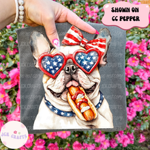 Load image into Gallery viewer, Patriotic Dog With Hot Dog
