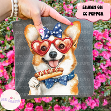 Load image into Gallery viewer, Patriotic Dog With Hot Dog
