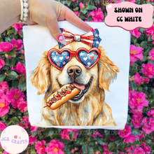 Load image into Gallery viewer, Patriotic Dog With Hot Dog
