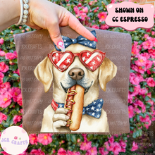 Load image into Gallery viewer, Patriotic Dog With Hot Dog
