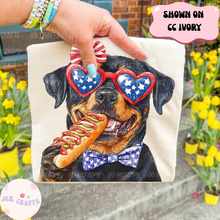 Load image into Gallery viewer, Patriotic Dog With Hot Dog
