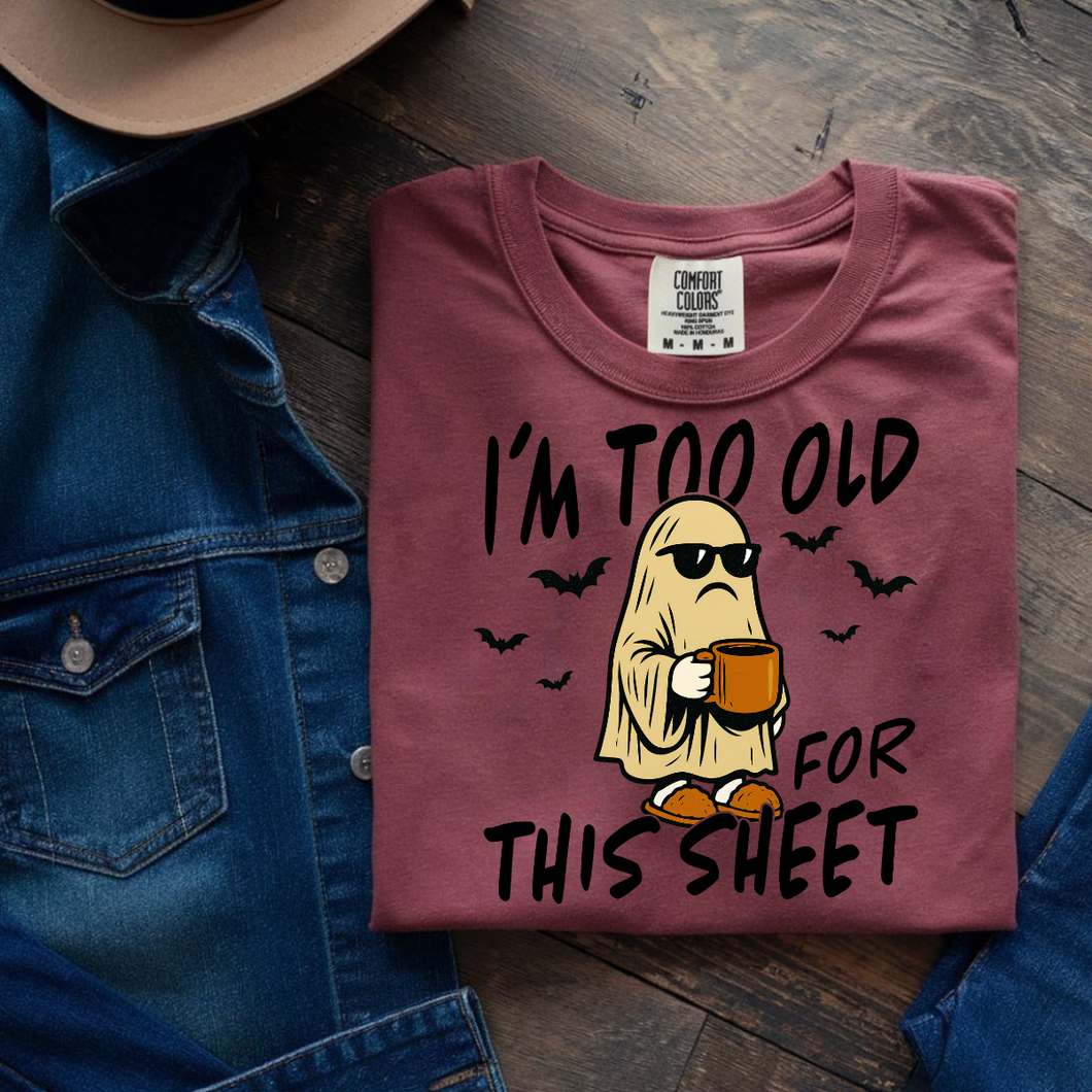 TOO OLD FOR BOO SHEET