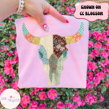Load image into Gallery viewer, Cow Skull | Vintage Patchwork
